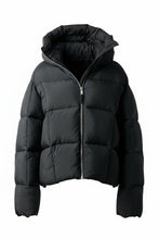 画像をギャラリービューアに読み込む, thom/krom BIG HOODIE OVERSIZED JACKET / WARM PUFFER (BLACK)