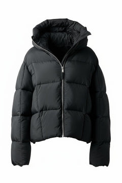画像をギャラリービューアに読み込む, thom/krom BIG HOODIE OVERSIZED JACKET / WARM PUFFER (BLACK)