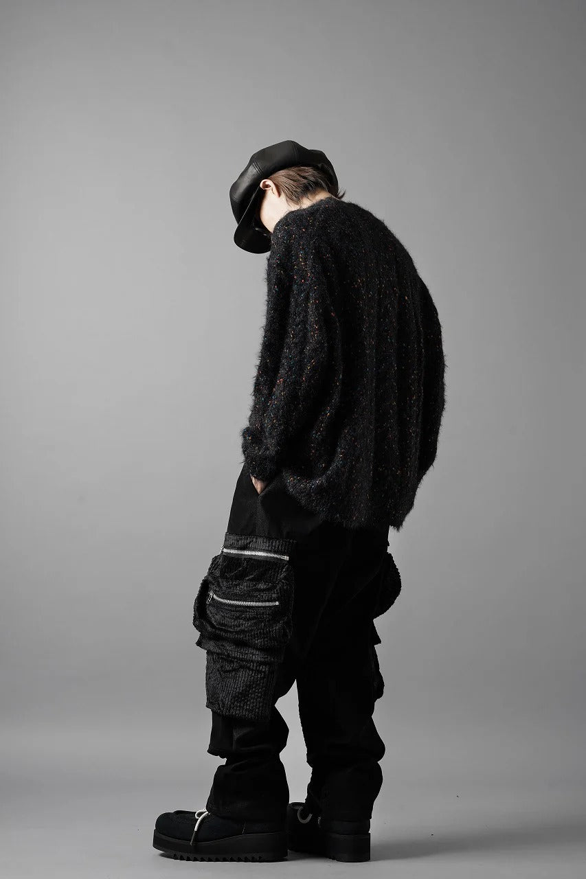 画像をギャラリービューアに読み込む, TARO HORIUCHI / th products Color Nep Mole Knit Pullover (black)