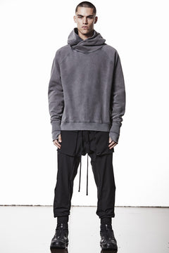 Load image into Gallery viewer, thom/krom RAGLAN SLEEVE HOODIE / SMOOTH SWEAT JERSEY (USED GREY)