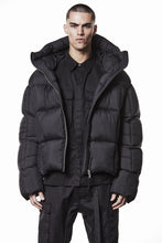 Load image into Gallery viewer, thom/krom BIG HOODIE OVERSIZED JACKET / WARM PUFFER (BLACK)