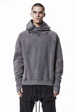 Load image into Gallery viewer, thom/krom RAGLAN SLEEVE HOODIE / SMOOTH SWEAT JERSEY (USED GREY)
