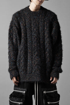 画像をギャラリービューアに読み込む, TARO HORIUCHI / th products Color Nep Mole Knit Pullover (black)