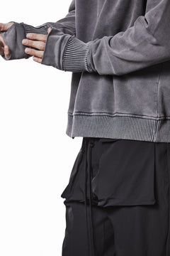 Load image into Gallery viewer, thom/krom RAGLAN SLEEVE HOODIE / SMOOTH SWEAT JERSEY (USED GREY)