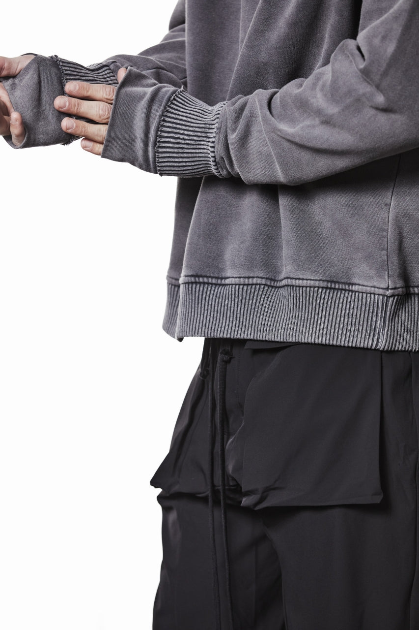 Load image into Gallery viewer, thom/krom RAGLAN SLEEVE HOODIE / SMOOTH SWEAT JERSEY (USED GREY)