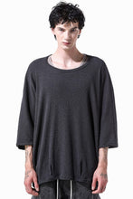 画像をギャラリービューアに読み込む, A.F ARTEFACT DOLMAN LOOSEY T-SHIRT  / WAFFLE KNIT JERSEY (CHARCOAL)