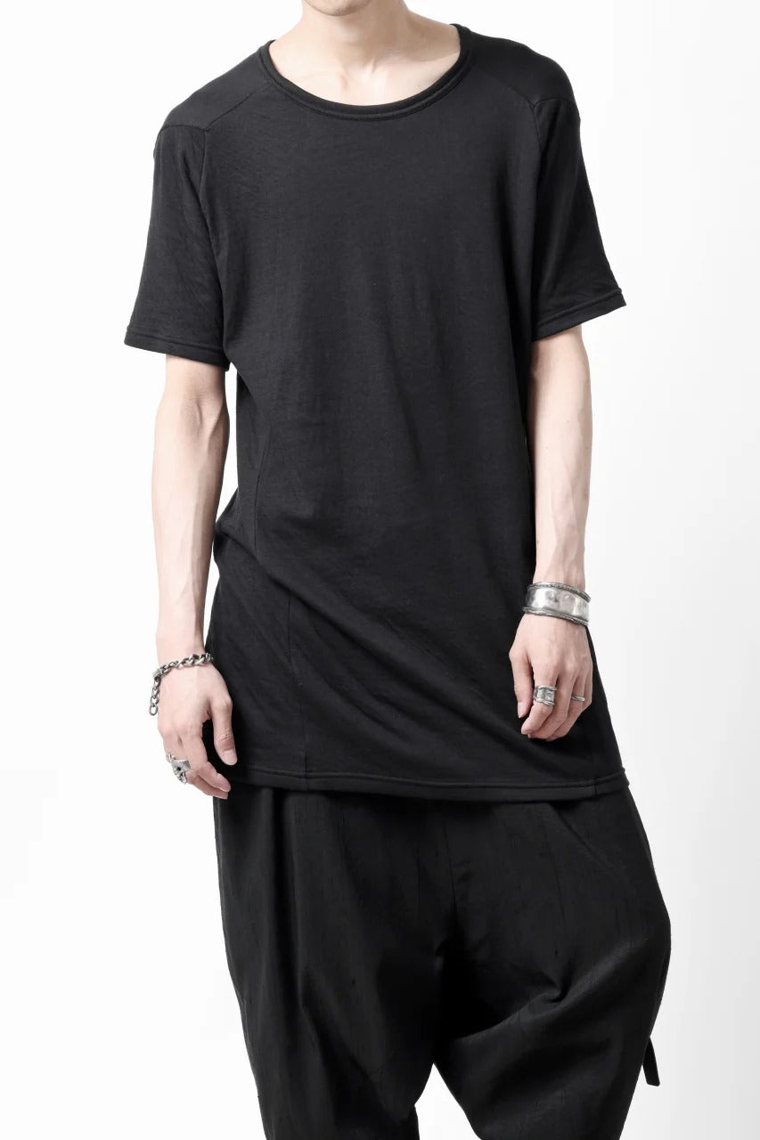 画像をギャラリービューアに読み込む, A.F ARTEFACT MULTI PANEL SLIMFIT T-SHIRT / SOFT DOUBLEFACE (BLACK)