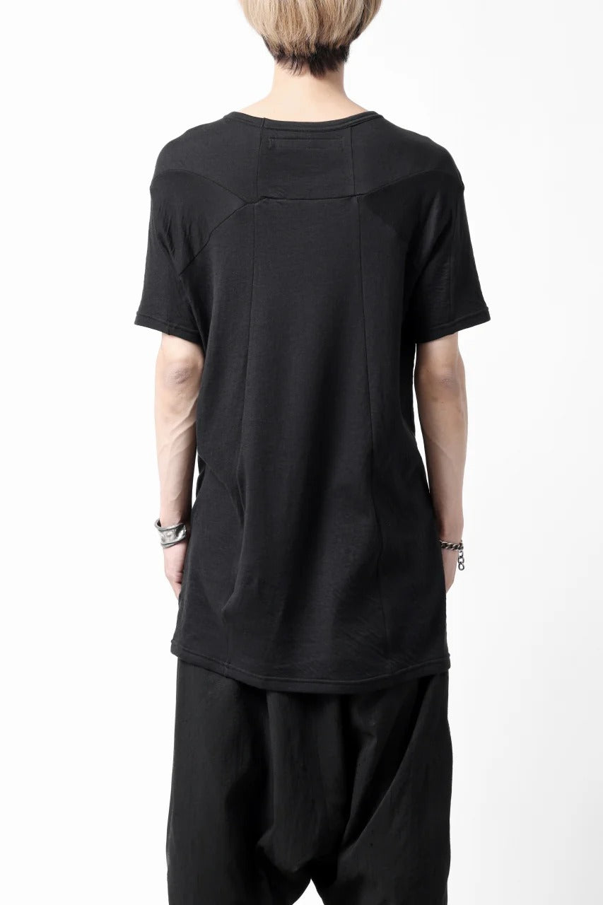 画像をギャラリービューアに読み込む, A.F ARTEFACT MULTI PANEL SLIMFIT T-SHIRT / SOFT DOUBLEFACE (BLACK)
