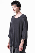 画像をギャラリービューアに読み込む, A.F ARTEFACT DOLMAN LOOSEY T-SHIRT  / WAFFLE KNIT JERSEY (CHARCOAL)