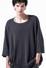 画像をギャラリービューアに読み込む, A.F ARTEFACT DOLMAN LOOSEY T-SHIRT  / WAFFLE KNIT JERSEY (CHARCOAL)