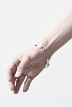 Load image into Gallery viewer, m.a+ stitched cross silver bangle / AB11/AG (SILVER)