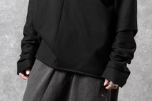Load image into Gallery viewer, m.a+ written one piece long sleeve t-shirt / T211D/W/JM11 (BLACK)