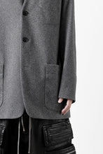 画像をギャラリービューアに読み込む, TARO HORIUCHI / th products Collarless Jacket / active setter tweed knit (gray)