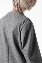 画像をギャラリービューアに読み込む, TARO HORIUCHI / th products Collarless Jacket / active setter tweed knit (gray)