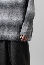 画像をギャラリービューアに読み込む, TARO HORIUCHI / th products Inflated Oversized Crew / 1/4.5 kasuri loop knit (mono)