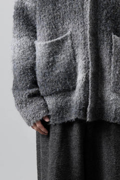 画像をギャラリービューアに読み込む, TARO HORIUCHI / th products Inflated Cardigan / 1/4.5 kasuri loop knit (mono)