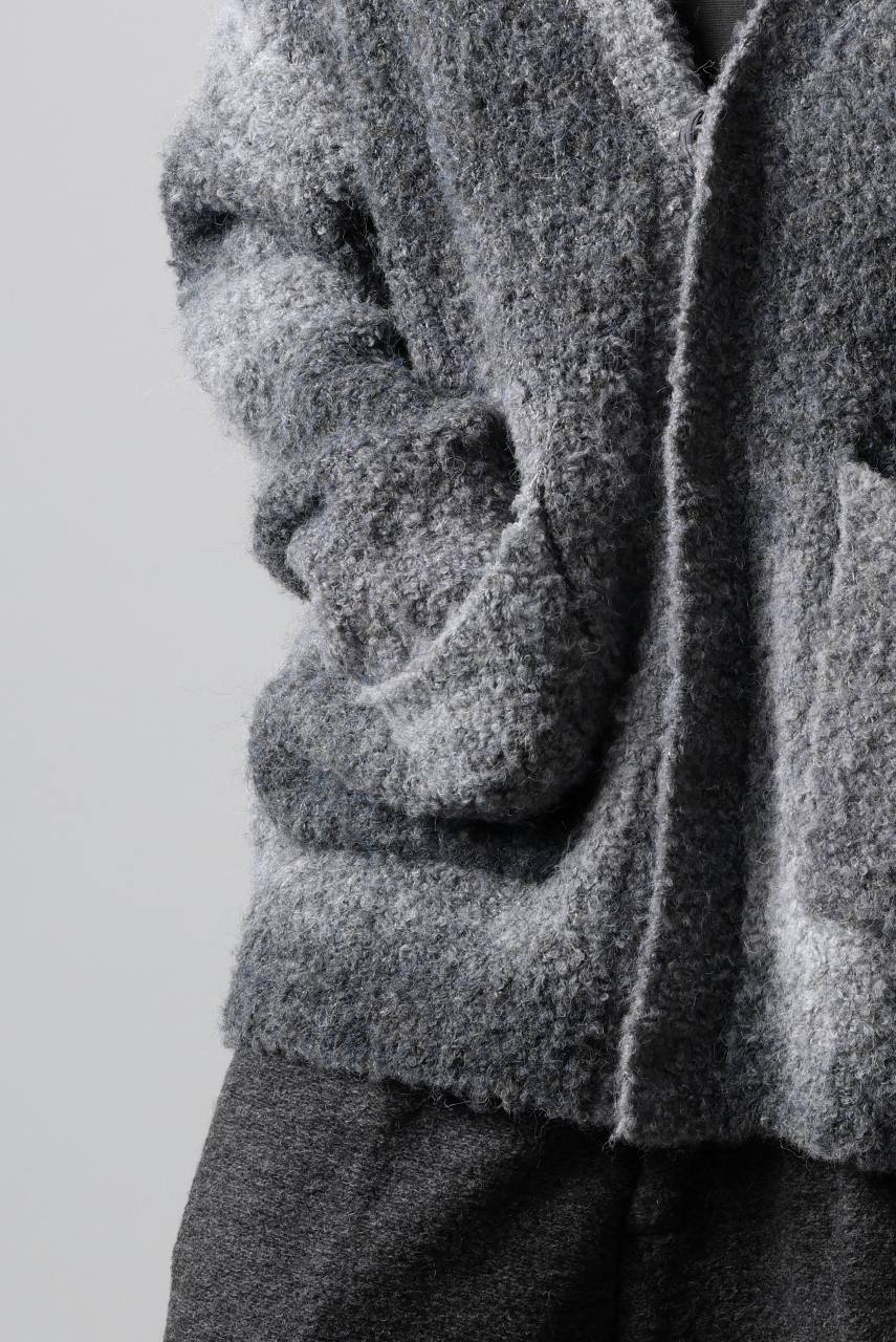 画像をギャラリービューアに読み込む, TARO HORIUCHI / th products Inflated Cardigan / 1/4.5 kasuri loop knit (mono)