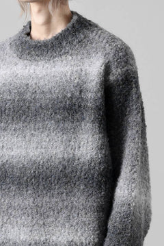 画像をギャラリービューアに読み込む, TARO HORIUCHI / th products Inflated Oversized Crew / 1/4.5 kasuri loop knit (mono)