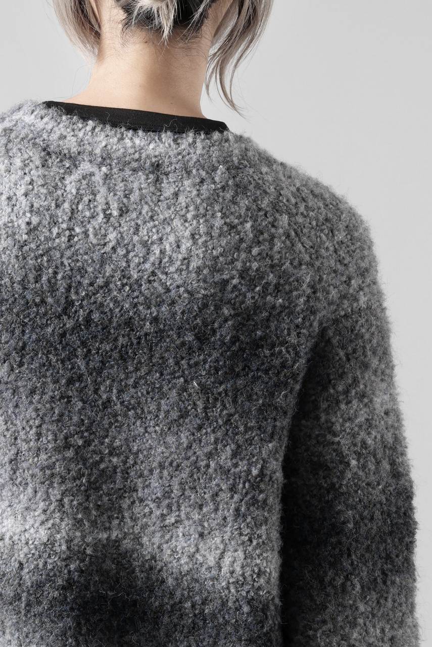 画像をギャラリービューアに読み込む, TARO HORIUCHI / th products Inflated Cardigan / 1/4.5 kasuri loop knit (mono)