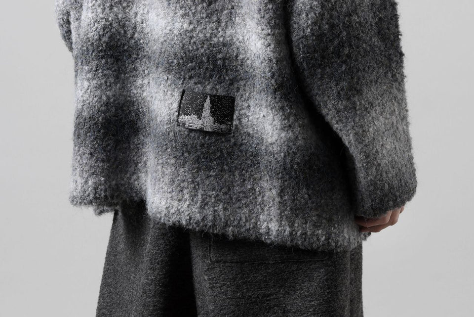 画像をギャラリービューアに読み込む, TARO HORIUCHI / th products Inflated Oversized Crew / 1/4.5 kasuri loop knit (mono)