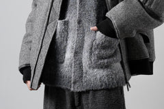 画像をギャラリービューアに読み込む, th products Inflated Cardigan / 1/4.5 kasuri loop knit (mono)