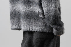 画像をギャラリービューアに読み込む, th products Inflated Cardigan / 1/4.5 kasuri loop knit (mono)