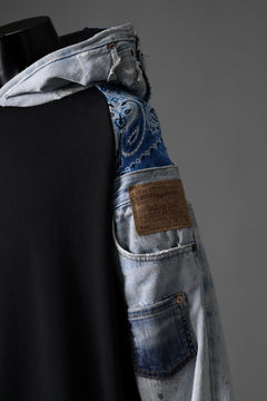 画像をギャラリービューアに読み込む, MASSIMO SABBADIN x LOOM exclusive HOODY wt. LEVI'S PATCH DETAIL (INDIGO #A)