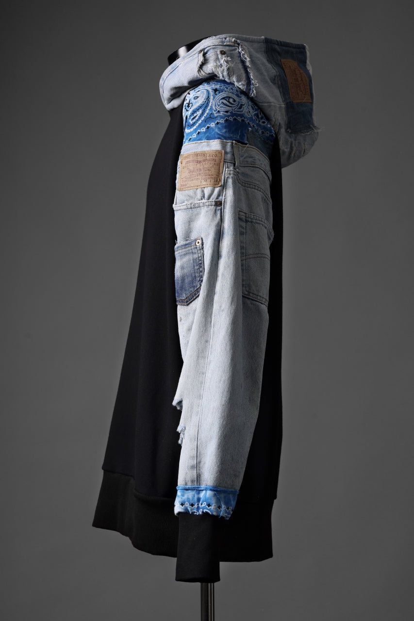 画像をギャラリービューアに読み込む, MASSIMO SABBADIN x LOOM exclusive HOODY wt. LEVI'S PATCH DETAIL (INDIGO #A)