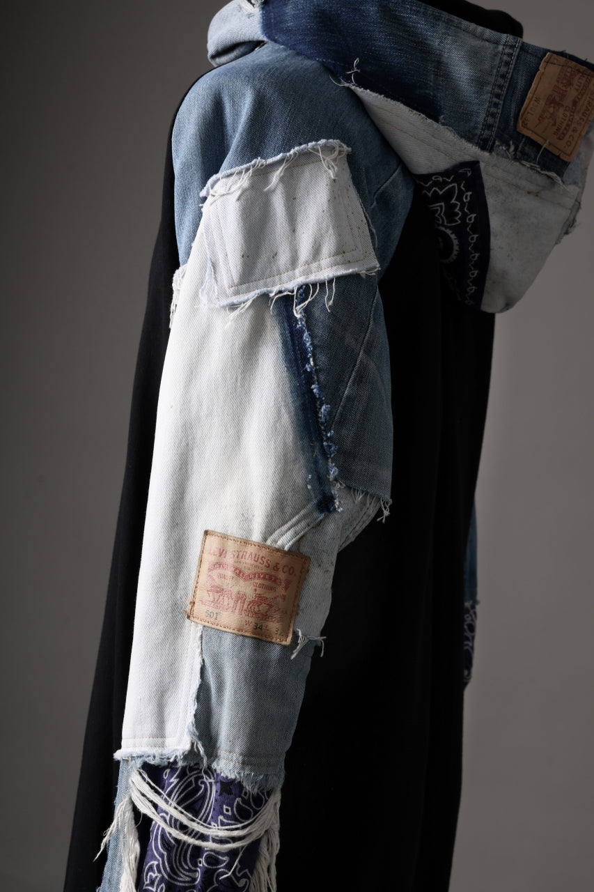 画像をギャラリービューアに読み込む, MASSIMO SABBADIN x LOOM exclusive HOODY wt. LEVI'S PATCH DETAIL (INDIGO #B)