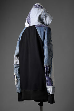 画像をギャラリービューアに読み込む, MASSIMO SABBADIN x LOOM exclusive HOODY wt. LEVI'S PATCH DETAIL (INDIGO #B)