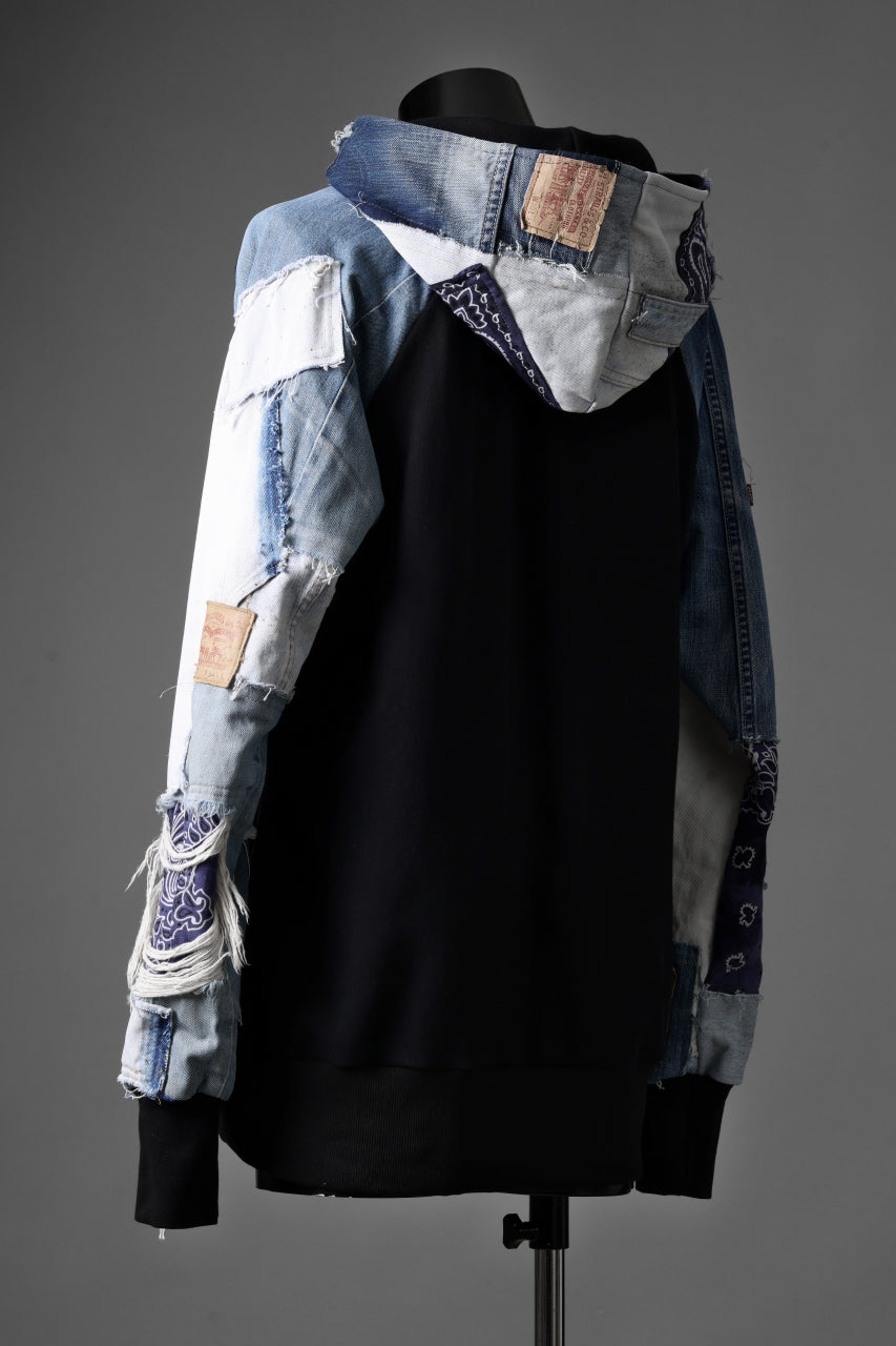 画像をギャラリービューアに読み込む, MASSIMO SABBADIN x LOOM exclusive HOODY wt. LEVI'S PATCH DETAIL (INDIGO #B)