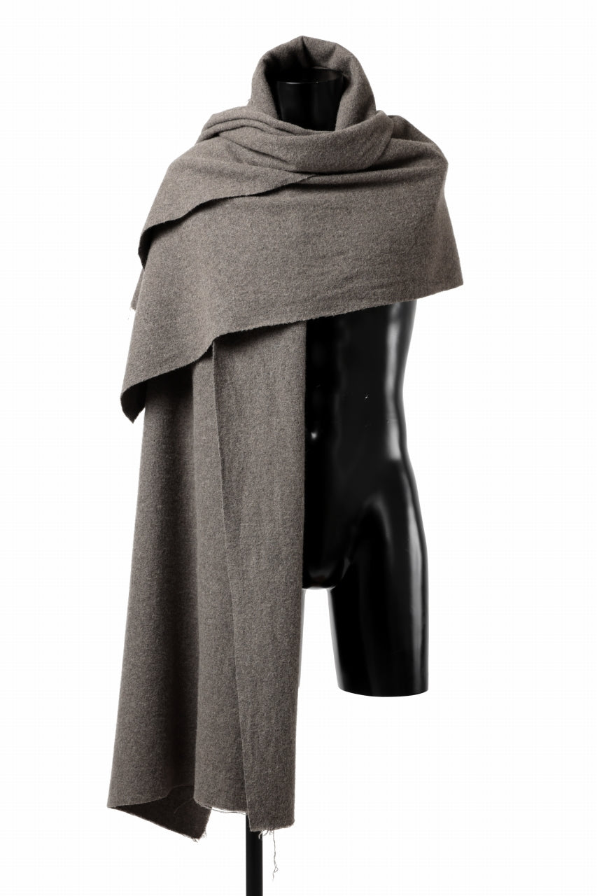 画像をギャラリービューアに読み込む, sus-sous cashmere / wool scarf - Raised washer (GREY)