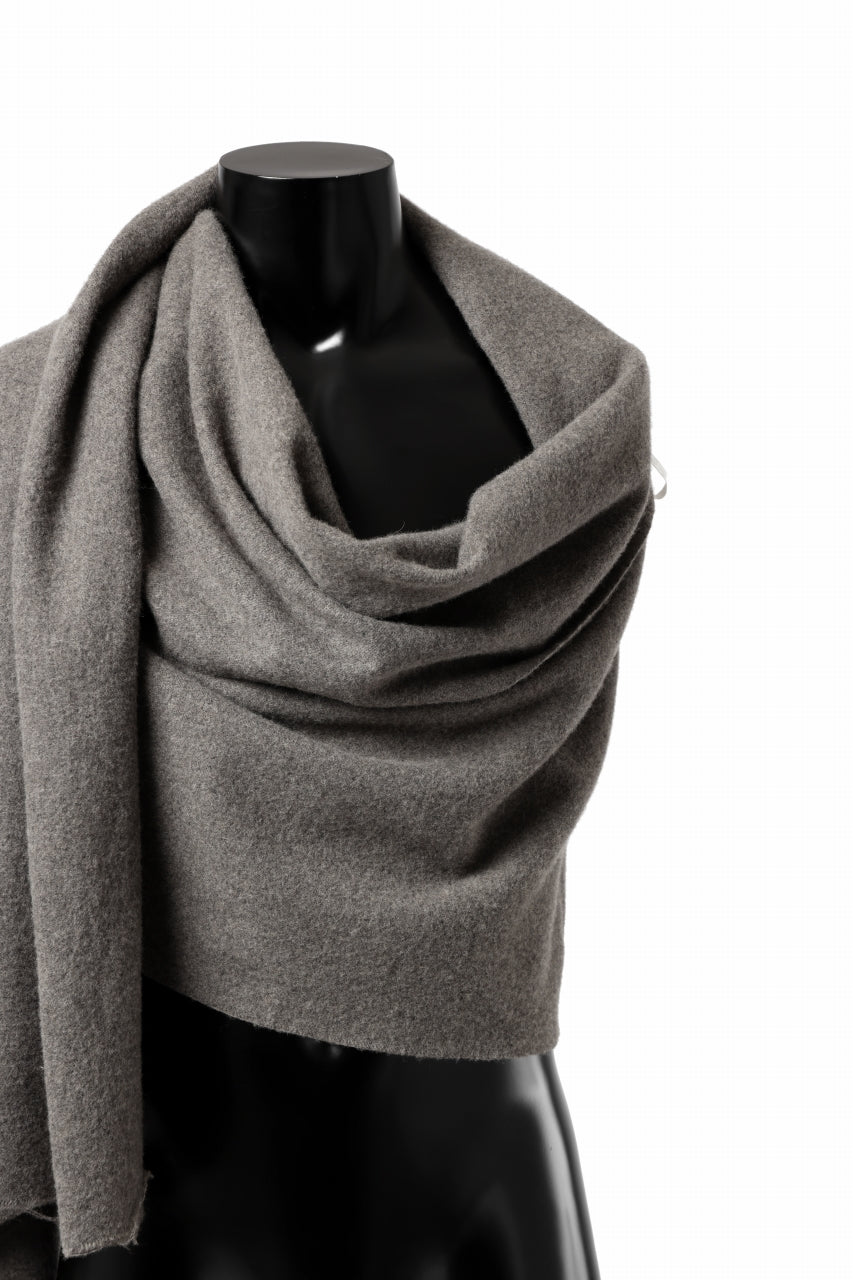 画像をギャラリービューアに読み込む, sus-sous cashmere / wool scarf - Raised washer (GREY)