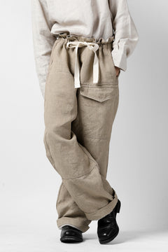 Load image into Gallery viewer, sus-sous trousers MK-1 / L100 herringbone washer (SAND BEIGE)