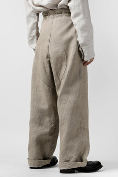 Load image into Gallery viewer, sus-sous trousers MK-1 / L100 herringbone washer (SAND BEIGE)