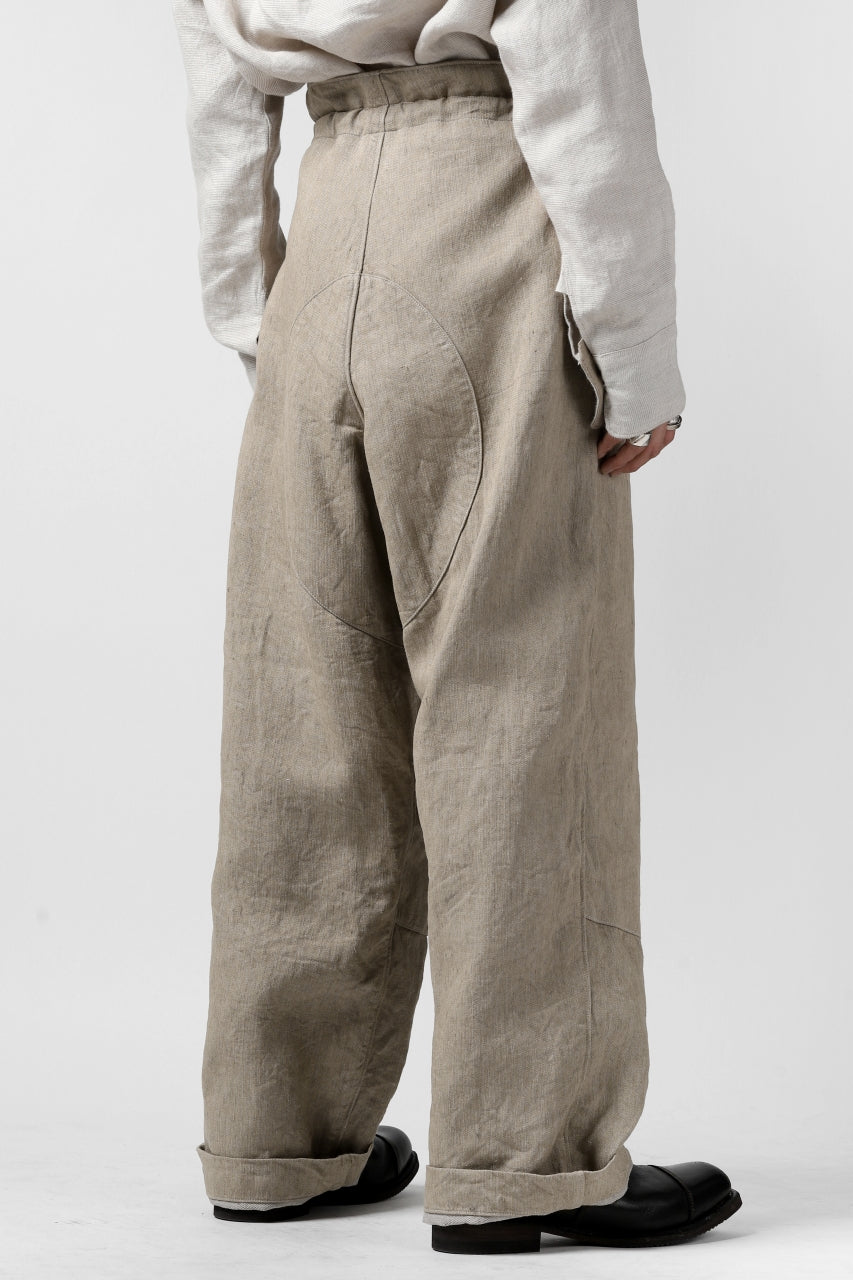 Load image into Gallery viewer, sus-sous trousers MK-1 / L100 herringbone washer (SAND BEIGE)
