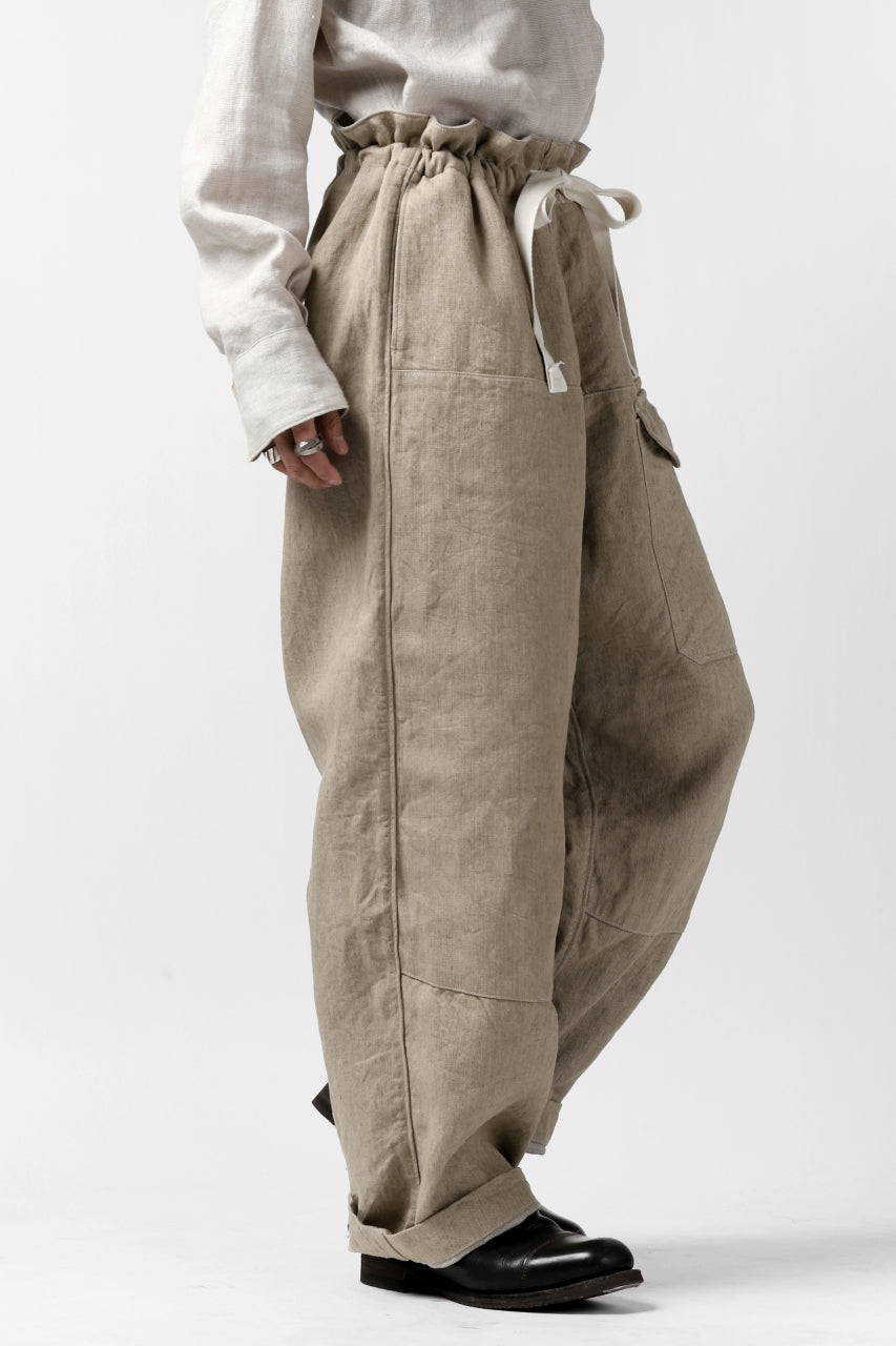 Load image into Gallery viewer, sus-sous trousers MK-1 / L100 herringbone washer (SAND BEIGE)