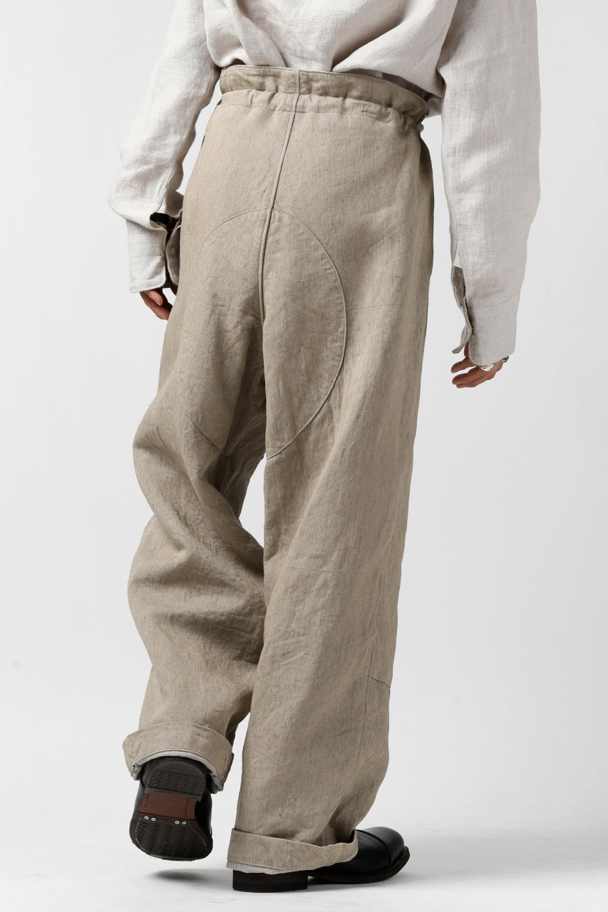 Load image into Gallery viewer, sus-sous trousers MK-1 / L100 herringbone washer (SAND BEIGE)