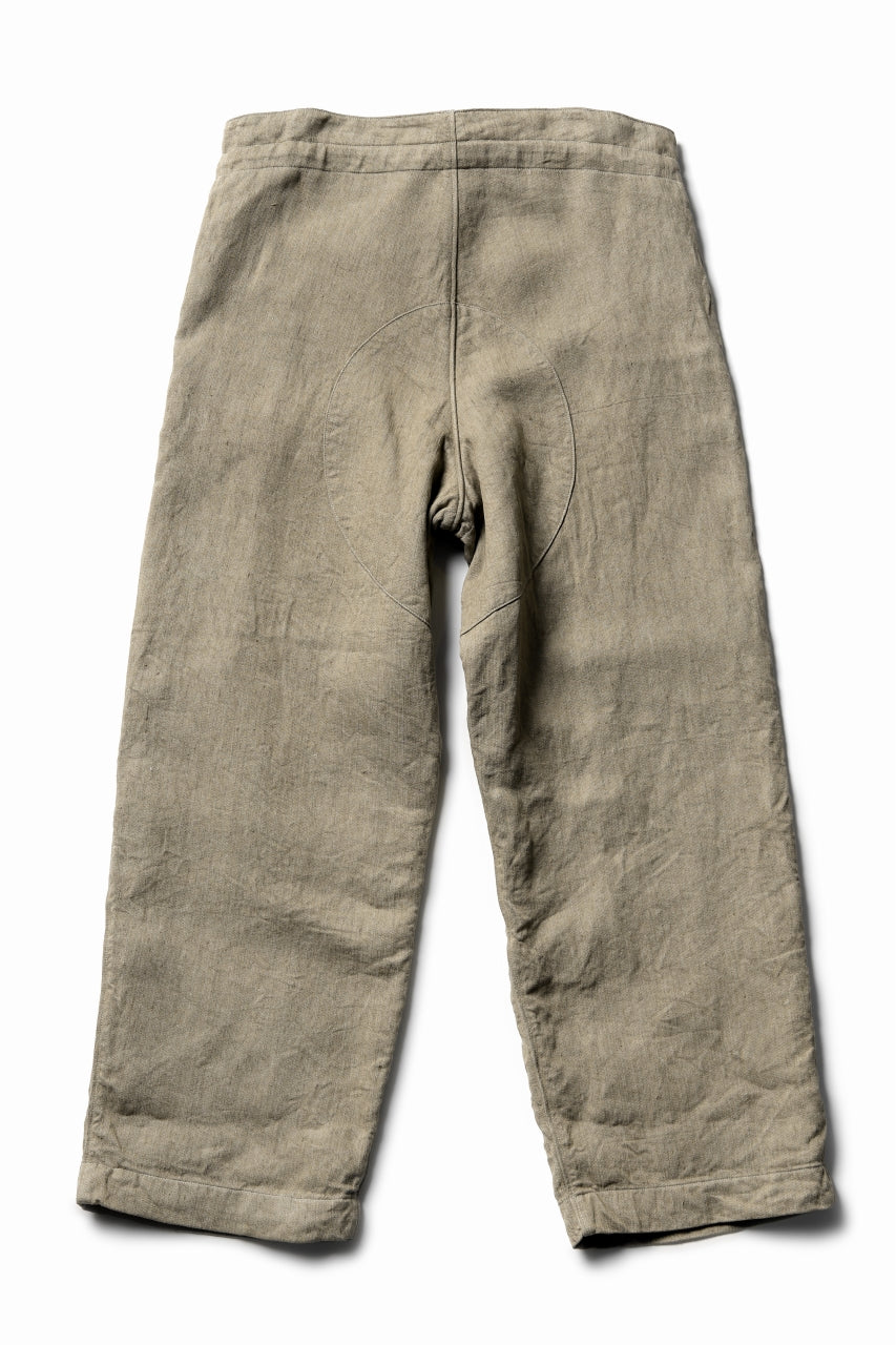 Load image into Gallery viewer, sus-sous trousers MK-1 / L100 herringbone washer (SAND BEIGE)