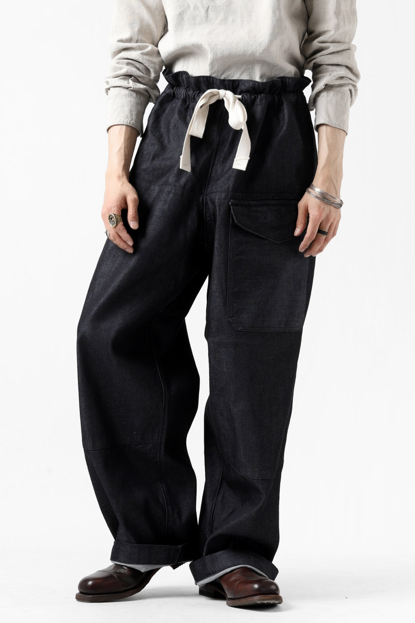 画像をギャラリービューアに読み込む, sus-sous trousers MK-1 / 11.5oz supima silket denim (INDIGO)