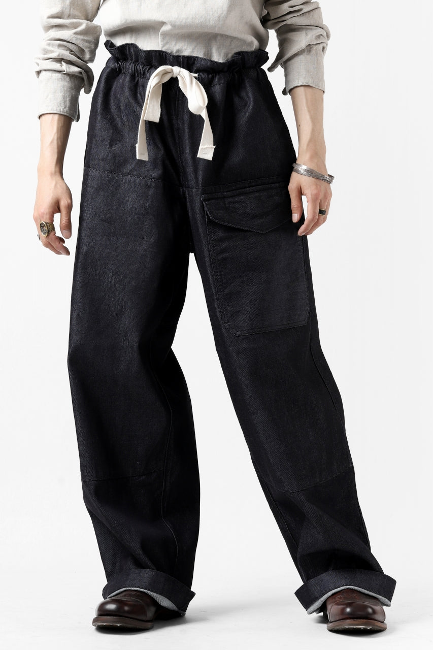 画像をギャラリービューアに読み込む, sus-sous trousers MK-1 / 11.5oz supima silket denim (INDIGO)