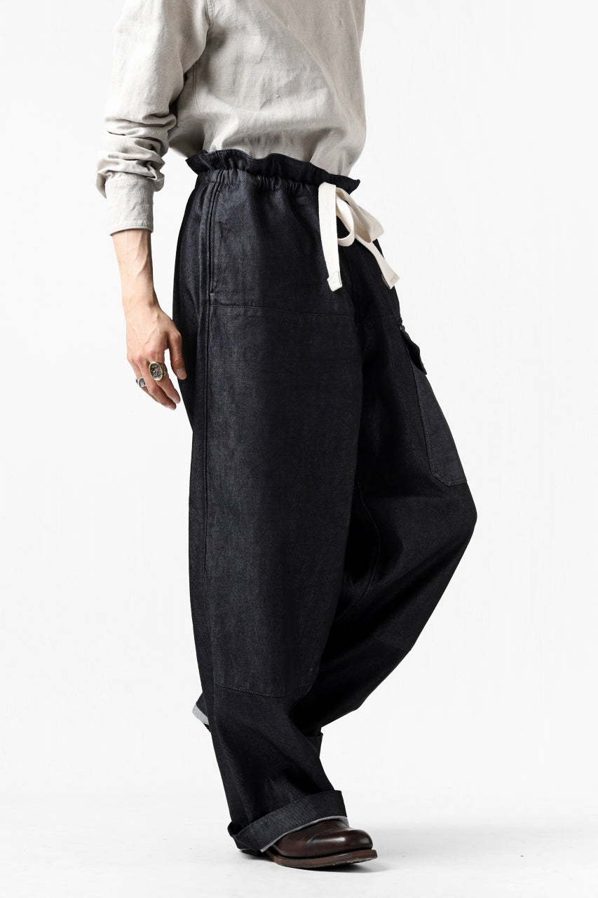 画像をギャラリービューアに読み込む, sus-sous trousers MK-1 / 11.5oz supima silket denim (INDIGO)