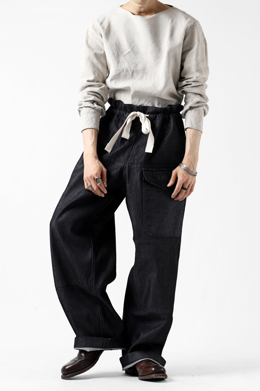 画像をギャラリービューアに読み込む, sus-sous trousers MK-1 / 11.5oz supima silket denim (INDIGO)