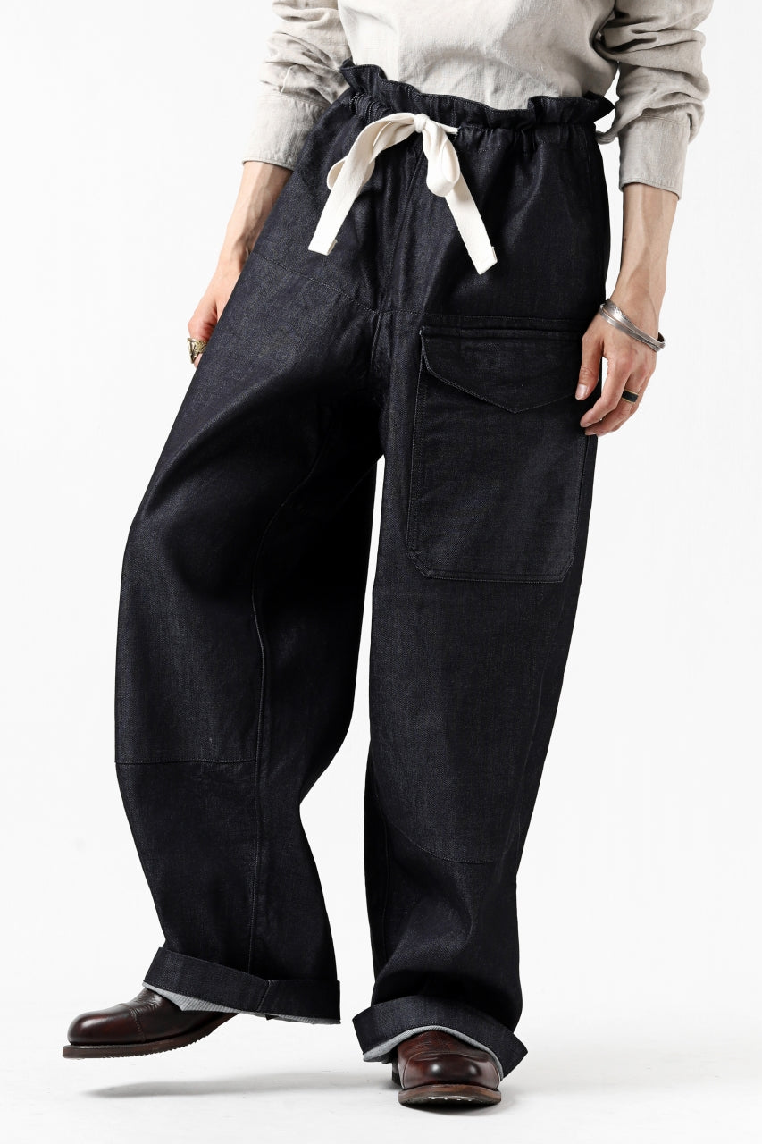 画像をギャラリービューアに読み込む, sus-sous trousers MK-1 / 11.5oz supima silket denim (INDIGO)