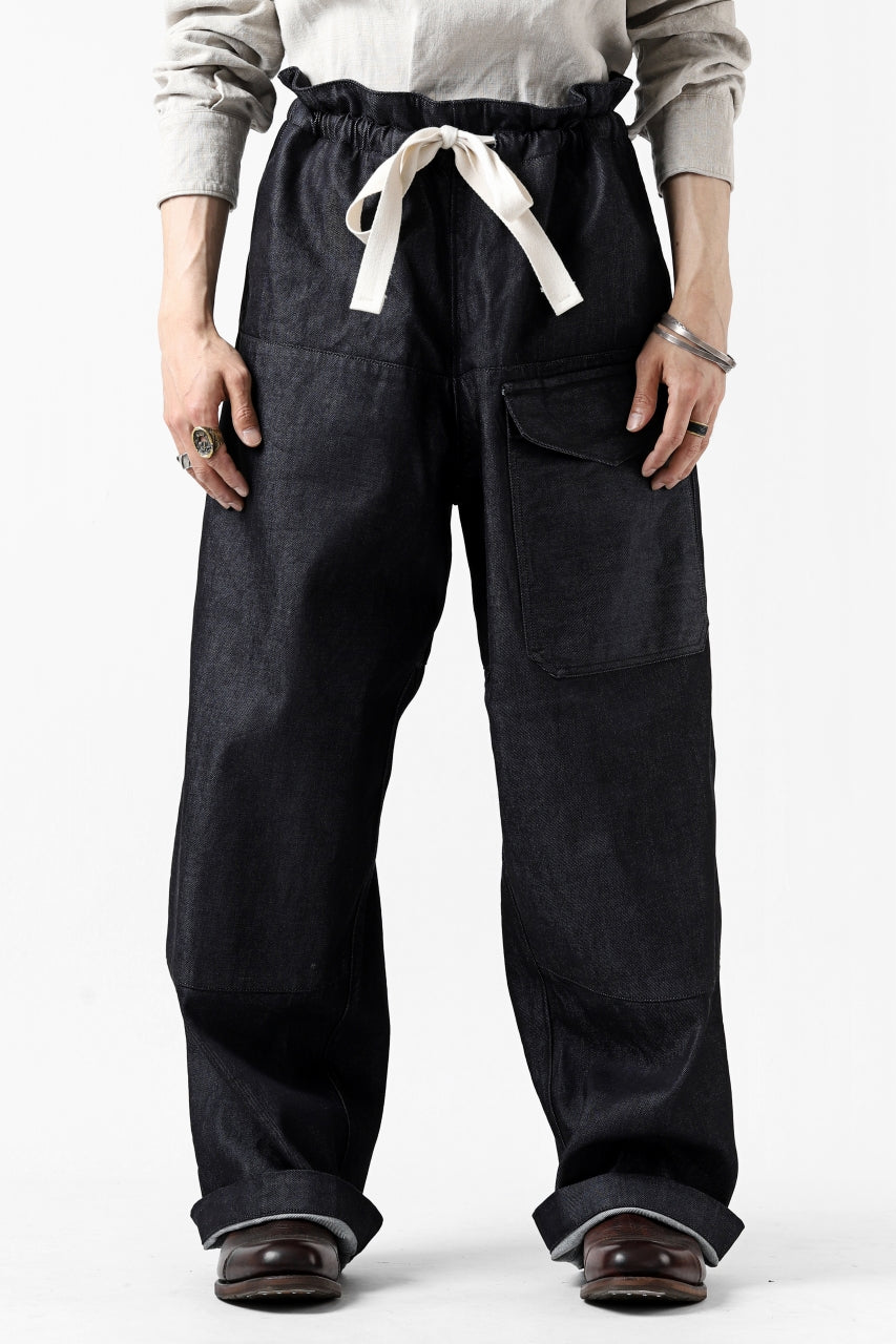 画像をギャラリービューアに読み込む, sus-sous trousers MK-1 / 11.5oz supima silket denim (INDIGO)