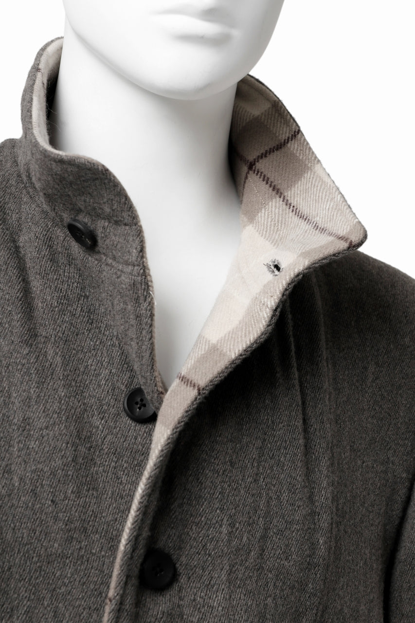 Load image into Gallery viewer, sus-sous medical coat / cavalry twill (GRAY BROWN)