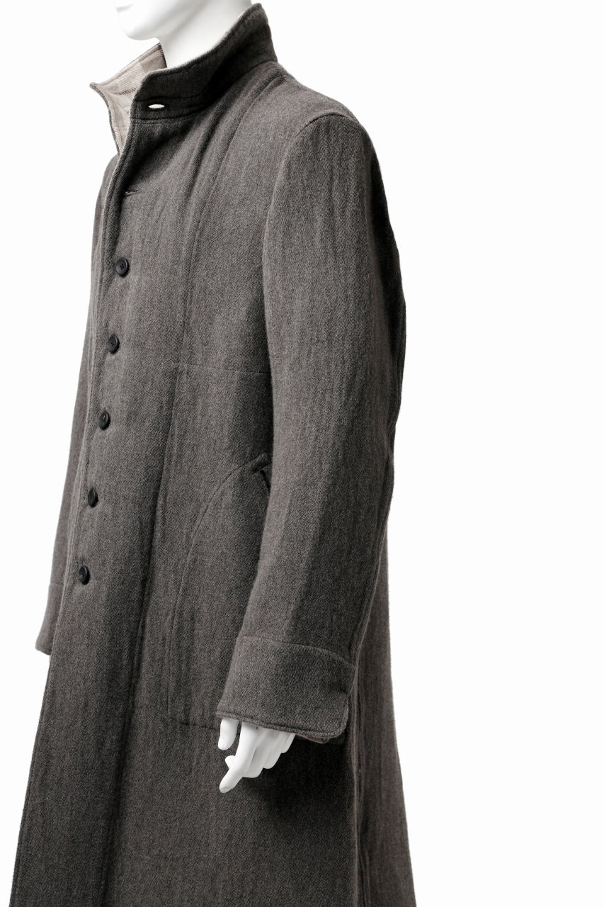 Load image into Gallery viewer, sus-sous medical coat / cavalry twill (GRAY BROWN)