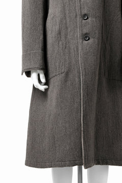 Load image into Gallery viewer, sus-sous medical coat / cavalry twill (GRAY BROWN)