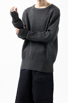Load image into Gallery viewer, sus-sous fisherman boat neck sweater / W100 7G Full (DUST)