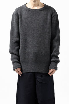 Load image into Gallery viewer, sus-sous fisherman boat neck sweater / W100 7G Full (DUST)